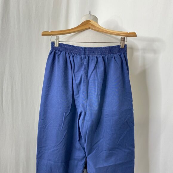 Womens Medium Scrub Pants Landau Blue Elastic Waist and Ankles - Picture 7 of 12